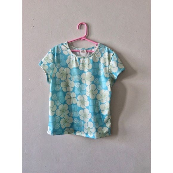 ADIDAS | Blue Lotus Print Top - Picture 3 of 5